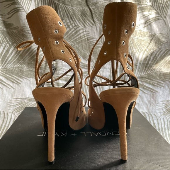 Kendall + Kylie Deanna Lace-Up Suede Heels - Picture 4 of 8